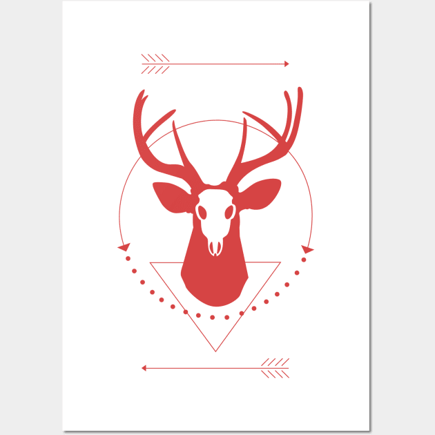 Red Deer Wall Art by LaurTheDino